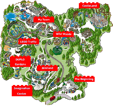 Legoland Windsor Map in 2000